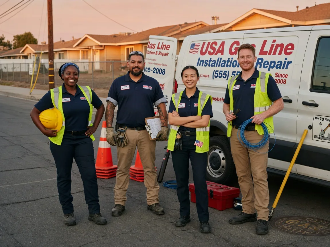 Gas Line Installation company in Coupland, TX